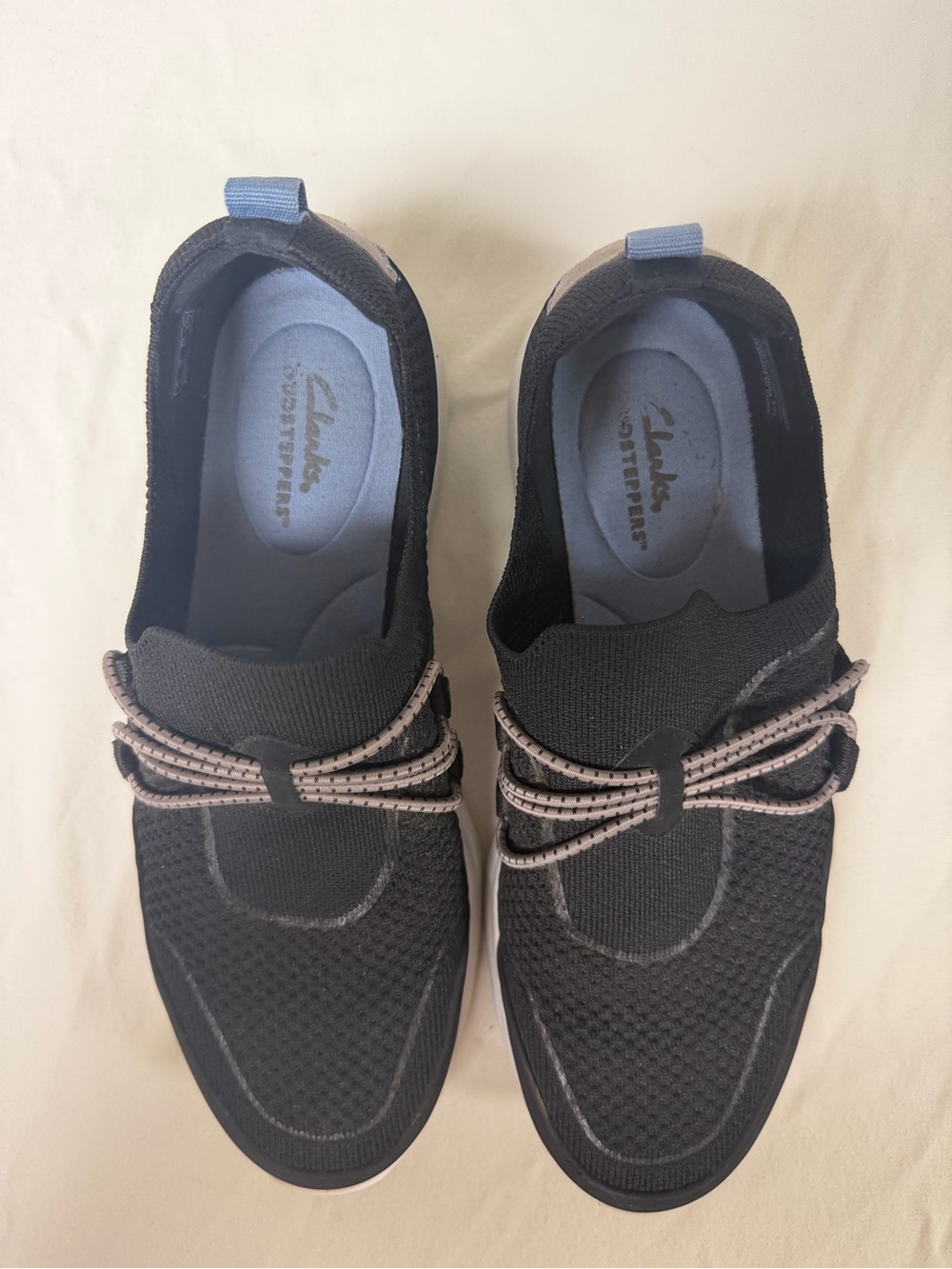 Clarks Cloudsteppers Women’s Black Slip On Comfort Shoes Size 9M